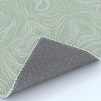 Sage Green Line Art Rug Gallery Image 4