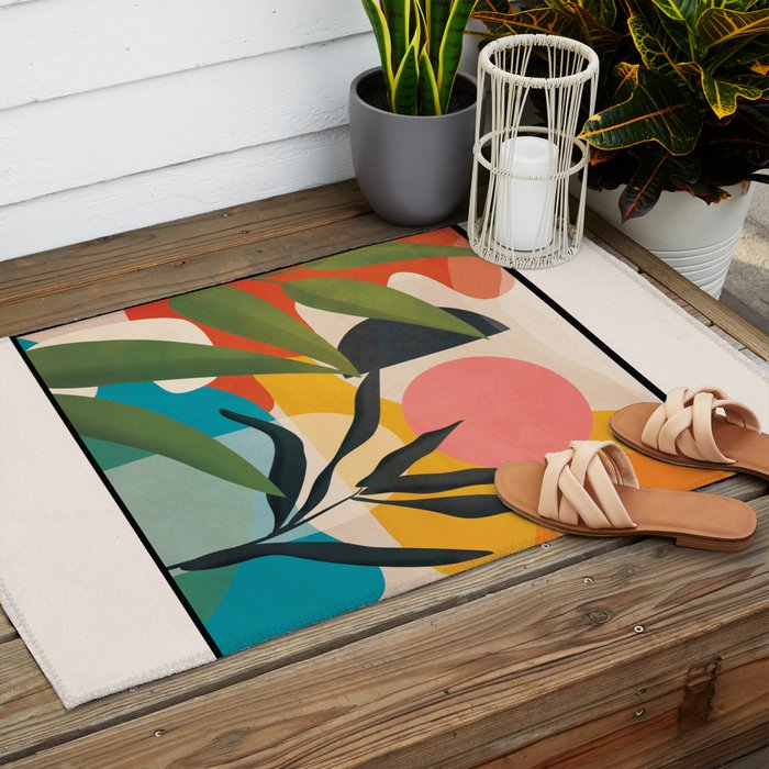 Sunrise Garden 5 Outdoor Rug Gallery Image 2
