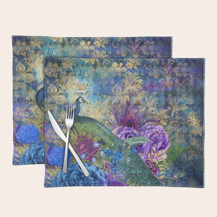 Feather Peacock 20 Placemat Gallery Image 1