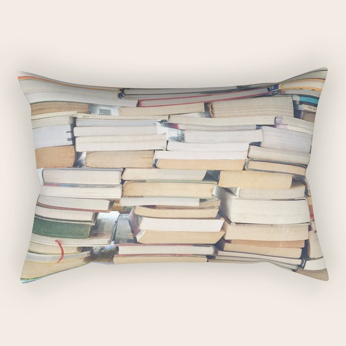 Books, Pages, Stories Rectangular Pillow Gallery Image 1