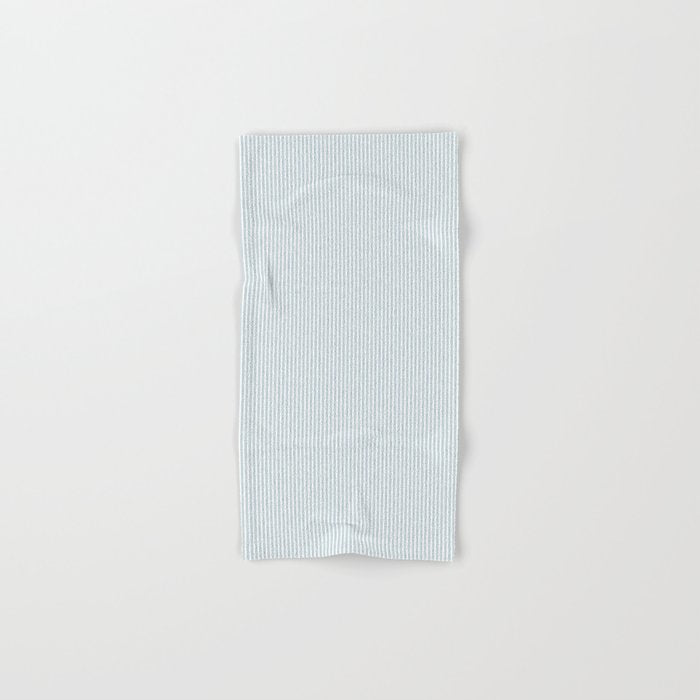 linen textured stripes - dusty blue Bath Towel Gallery Image 1
