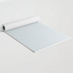 linen textured stripes - dusty blue Yoga Mat Gallery Image 2