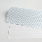 linen textured stripes - dusty blue Wrapping Paper Gallery Image 2