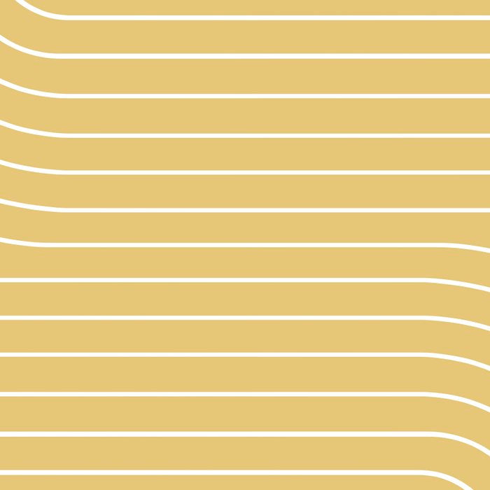 Minimal Line Curvature XXVIII Butter Yellow Mid Century Modern Arch Abstract Coffee Mug Gallery Image 2