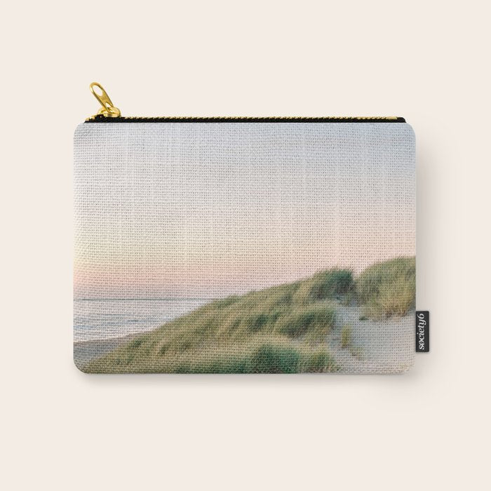 Dunes of Holland | Sunset travel photography | Pastel fine art beach print Carry All Pouch Gallery Image 1