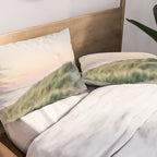 Dunes of Holland | Sunset travel photography | Pastel fine art beach print Pillow Sham Gallery Image 2