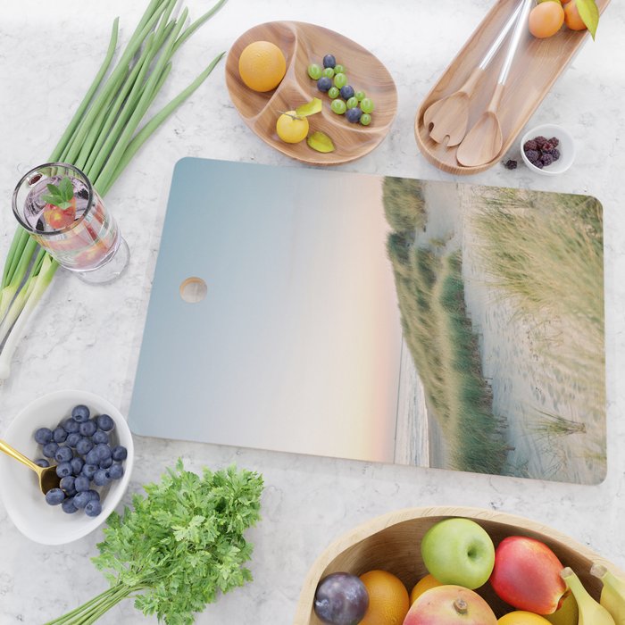 Dunes of Holland | Sunset travel photography | Pastel fine art beach print Cutting Board Gallery Image 2