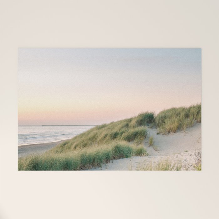 Dunes of Holland | Sunset travel photography | Pastel fine art beach print Welcome Mat Gallery Image 1