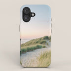 Dunes of Holland | Sunset travel photography | Pastel fine art beach print iPhone Case Gallery Image 1