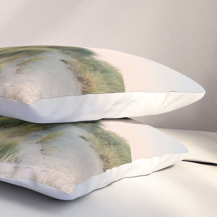 Dunes of Holland | Sunset travel photography | Pastel fine art beach print Pillow Sham Gallery Image 3