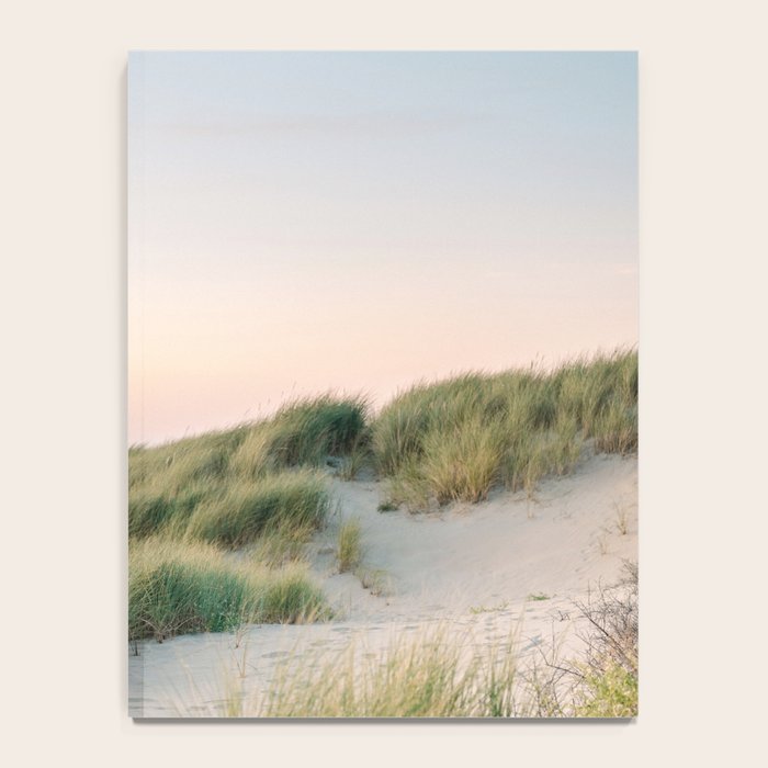 Dunes of Holland | Sunset travel photography | Pastel fine art beach print Notebook Gallery Image 4