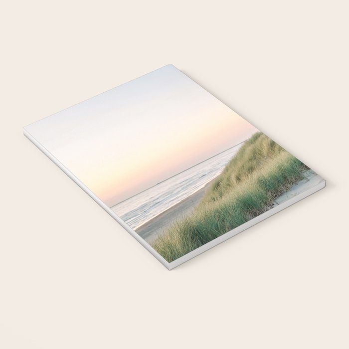 Dunes of Holland | Sunset travel photography | Pastel fine art beach print Notebook Gallery Image 3