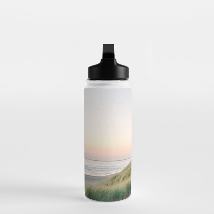 Dunes of Holland | Sunset travel photography | Pastel fine art beach print Water Bottle Gallery Image 3