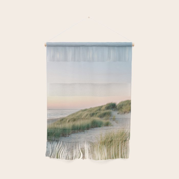Dunes of Holland | Sunset travel photography | Pastel fine art beach print Wall Hanging Gallery Image 1