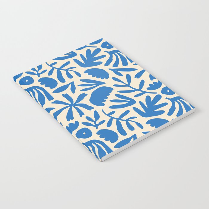 Organic nature flower shape art pattern Notebook Gallery Image 1