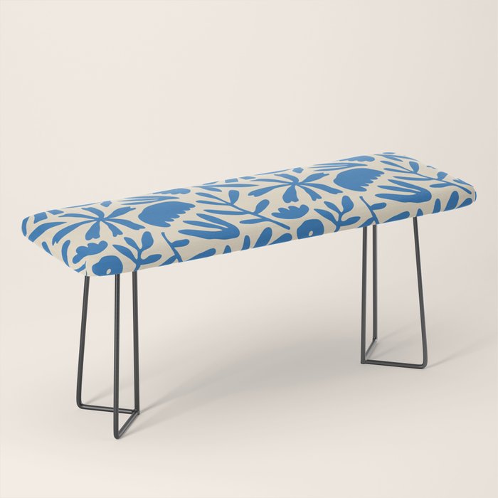 Organic nature flower shape art pattern Bench Gallery Image 1