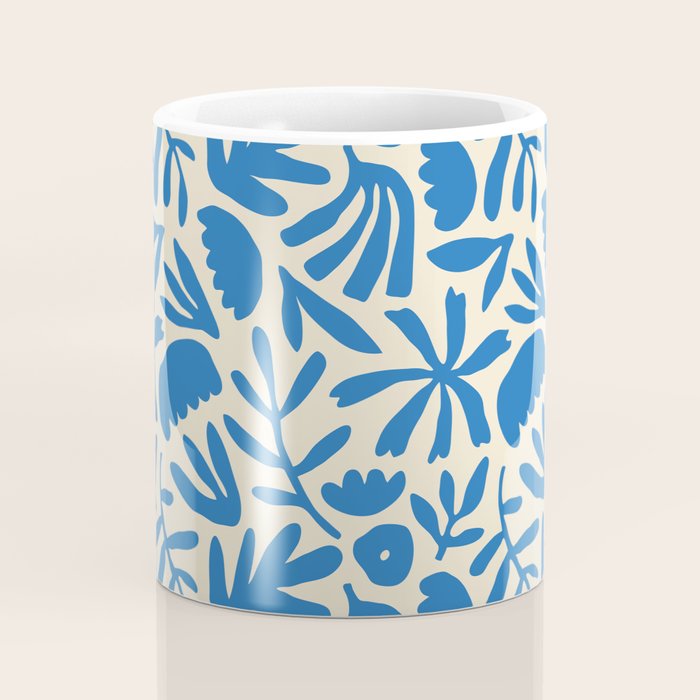 Organic nature flower shape art pattern Coffee Mug Gallery Image 4