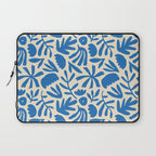 Organic nature flower shape art pattern Laptop Sleeve Gallery Image 1