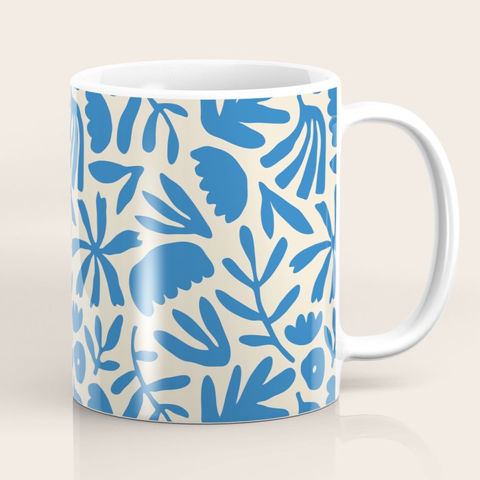 Organic nature flower shape art pattern Coffee Mug Gallery Image 1