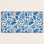 Organic nature flower shape art pattern Desk Mat Gallery Image 3