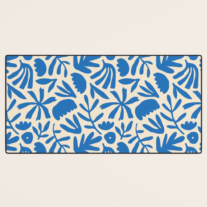 Organic nature flower shape art pattern Desk Mat Gallery Image 3