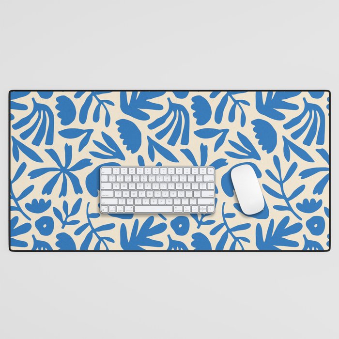 Organic nature flower shape art pattern Desk Mat Gallery Image 1