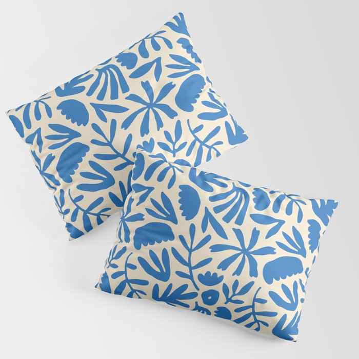 Organic nature flower shape art pattern Pillow Sham Gallery Image 1