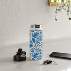 Organic nature flower shape art pattern Water Bottle Gallery Image 4