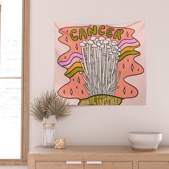 Cancer Mushroom Wall Tapestry Gallery Image 2