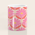 Flower Power - Pink and Red  Coffee Mug Gallery Image 4
