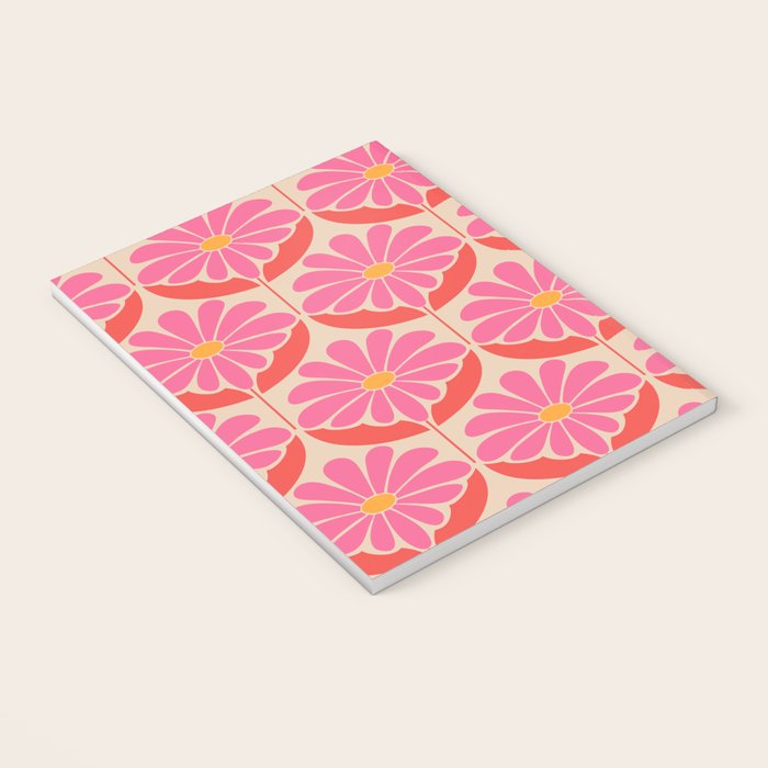 Flower Power - Pink and Red  Notebook Gallery Image 3