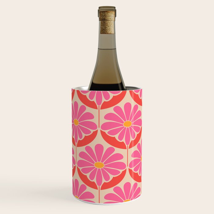 Flower Power - Pink and Red  Wine Chiller Gallery Image 3