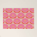 Flower Power - Pink and Red  Welcome Mat Gallery Image 1