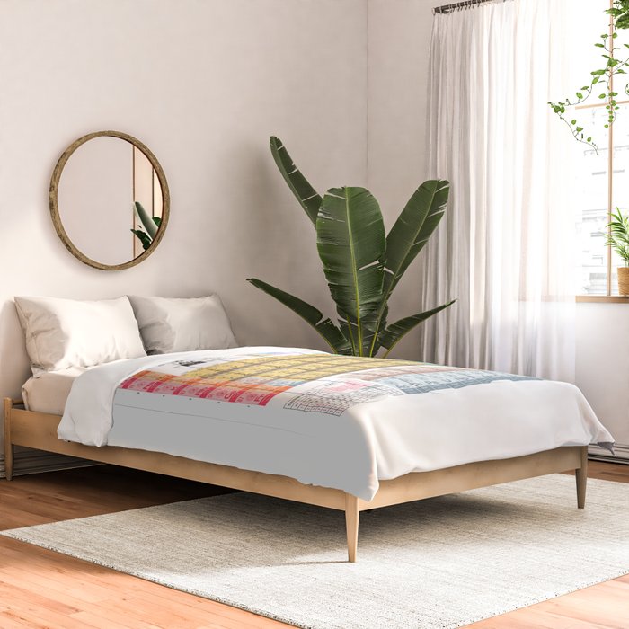 Periodic Table of Elements A - White Comforter Gallery Image 2