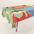 Modern Abstract Art Flowers 14 Tablecloth Gallery Image 1