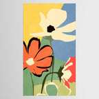 Modern Abstract Art Flowers 14 Tablecloth Gallery Image 2