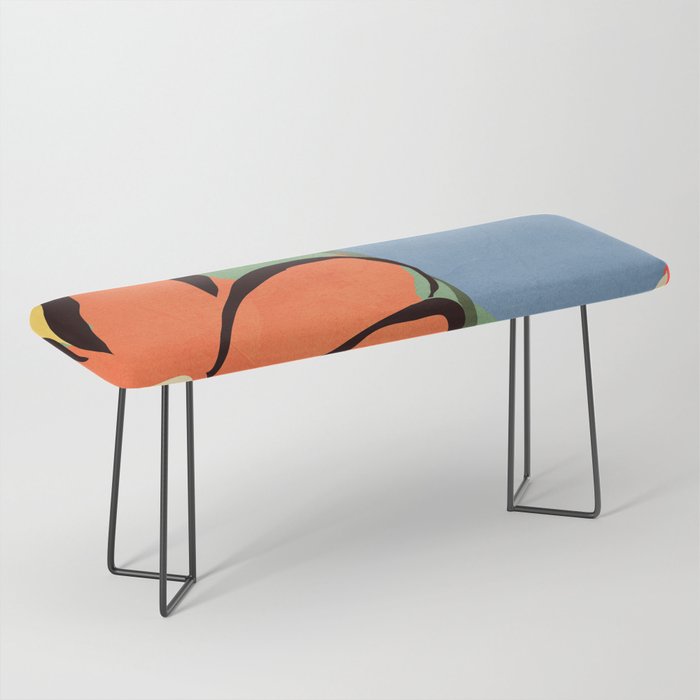 Modern Abstract Art Flowers 14 Bench Gallery Image 1