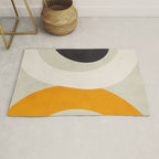 abstract modern geometric art Rug Gallery Image 1