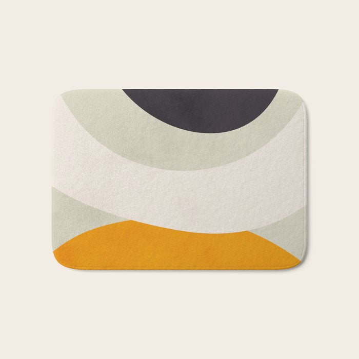 abstract modern geometric art Bath Mat Gallery Image 1