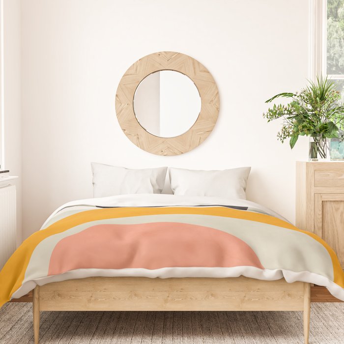 abstract modern geometric art Duvet Cover Gallery Image 3