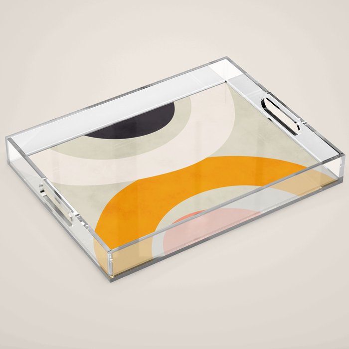 abstract modern geometric art Acrylic Tray Gallery Image 1