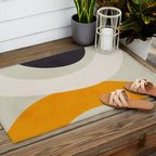abstract modern geometric art Outdoor Rug Gallery Image 2