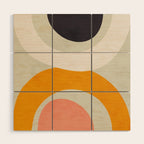 abstract modern geometric art Wood Wall Art Gallery Image 1