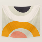 abstract modern geometric art Wall Tapestry Gallery Image 4