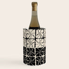 Monochrome Petal Mosaic Pattern Wine Chiller Gallery Image 2