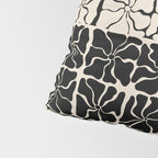 Monochrome Petal Mosaic Pattern Pillow Sham Gallery Image 4