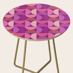 Mid Century Modern Shapes - Pink Magenta Side Table Gallery Image 2