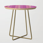 Mid Century Modern Shapes - Pink Magenta Side Table Gallery Image 1