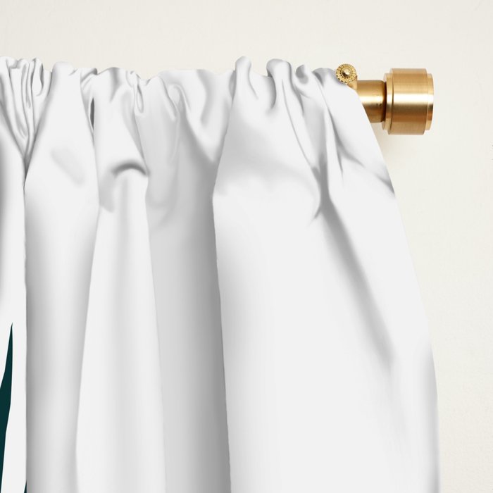 Gold and Green Palm Leaves Window Curtain Gallery Image 2