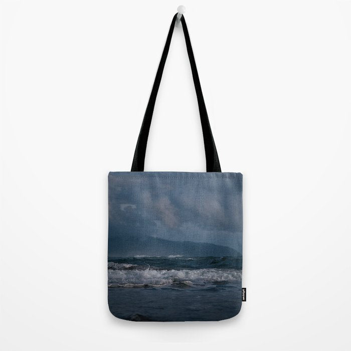 Dark Ocean Blues Tote Bag Gallery Image 2